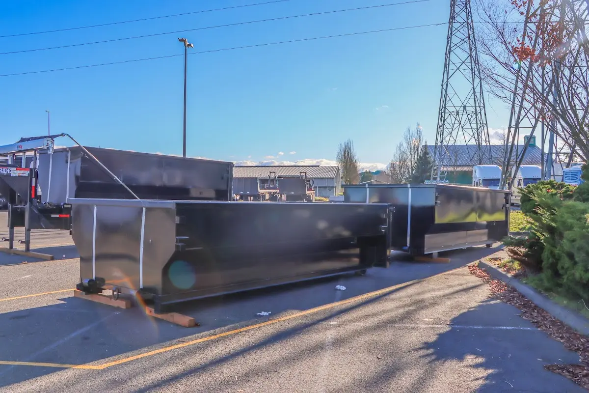Roll-off dumpster ready for waste disposal at job site for 20 Yard Dumpster Rental in Glenwood Springs
